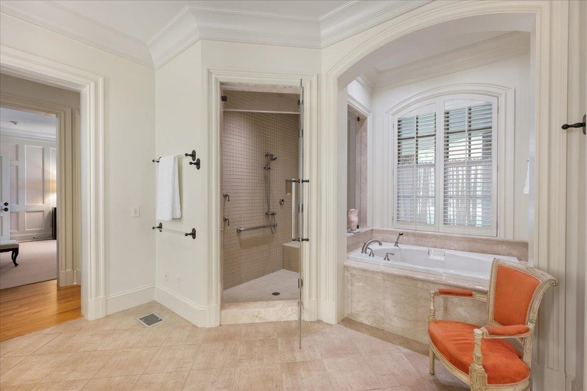 3300 Avon Road Durham, NC 27707 - Photo 27 of 67 a spacious bathroom with a tub shower and sink