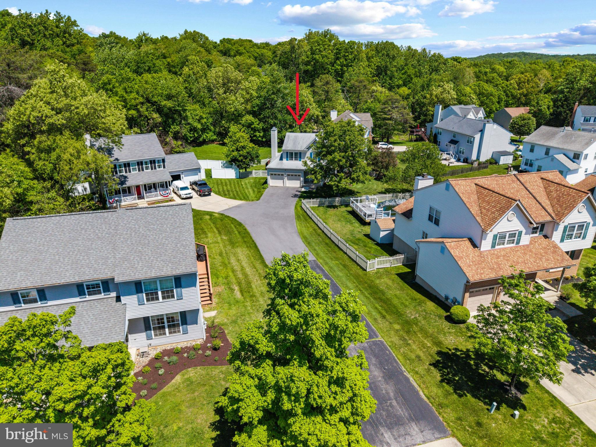 6330 Hanover Crossing Way Hanover, MD 21076 - Photo 28 of 32 an aerial view of a house with a garden