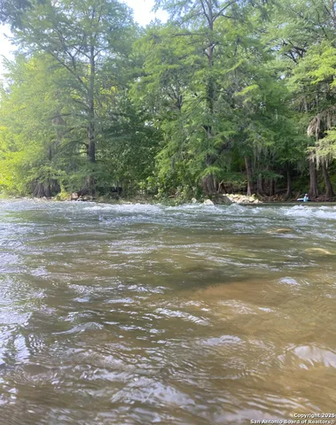 a garden view with a seating space