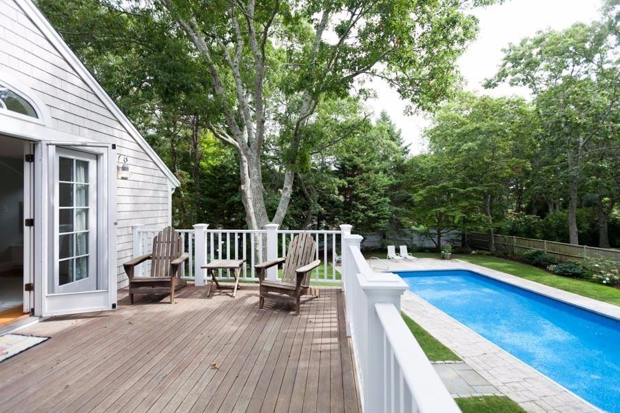 14 Bayview Road Osterville, MA 02655 - Photo 23 of 32 a view of balcony with two chairs and wooden floor