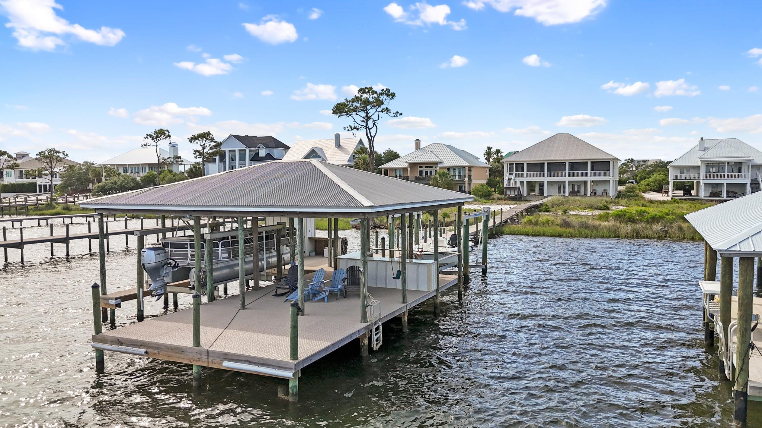 32760 River Road Orange Beach, AL 36561 - Photo 46 of 49 Boat dock with deck
