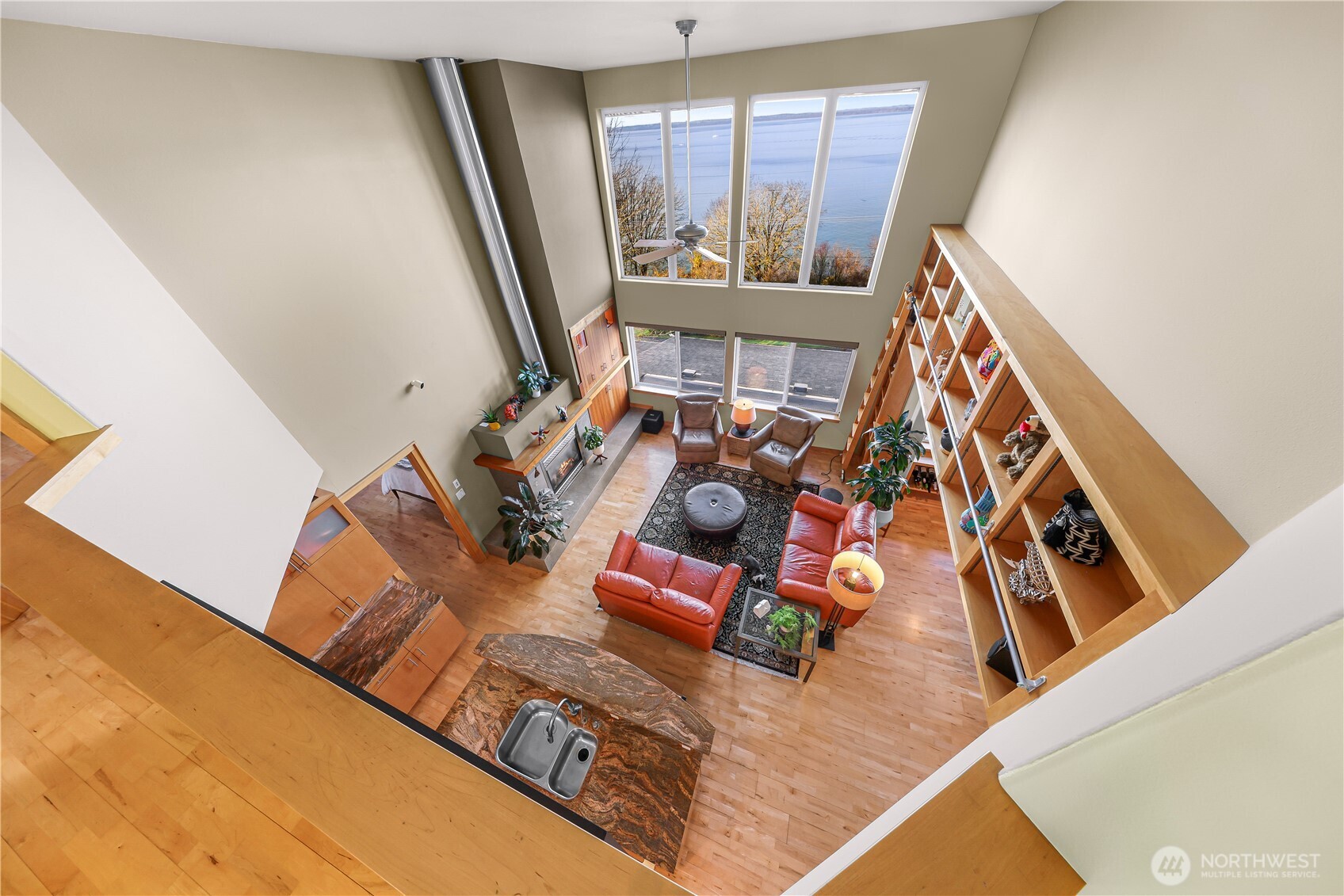 106 North State Street Bellingham, WA 98225 - Photo 28 of 34 a view of living room with furniture and a fireplace