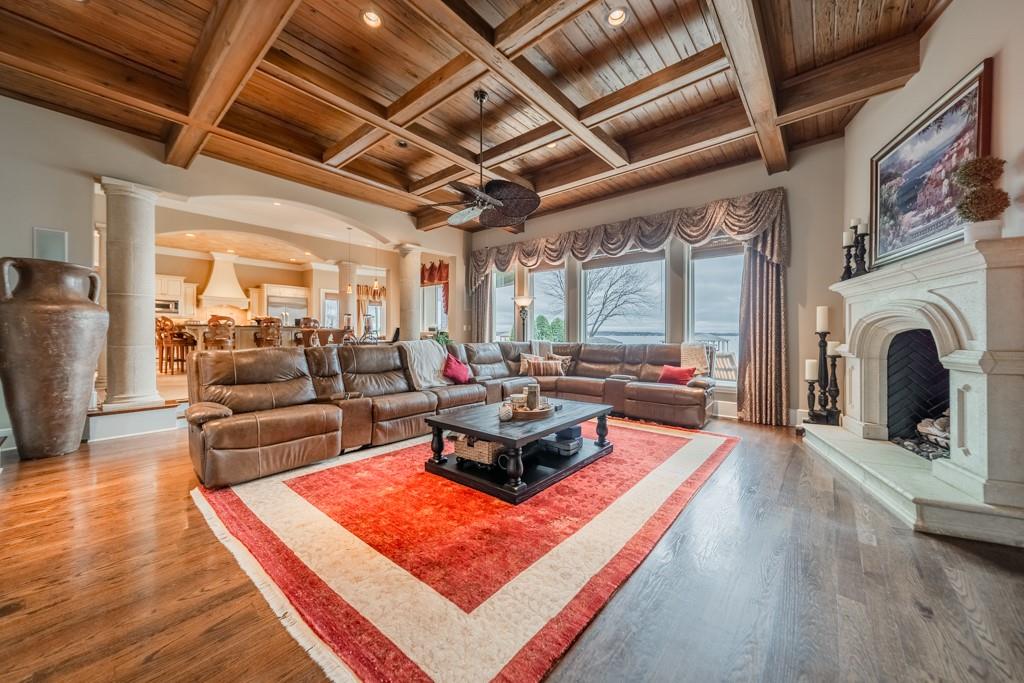 16339 Jetton Road Cornelius, NC 28031 - Photo 15 of 48 a living room with fireplace furniture and a fireplace