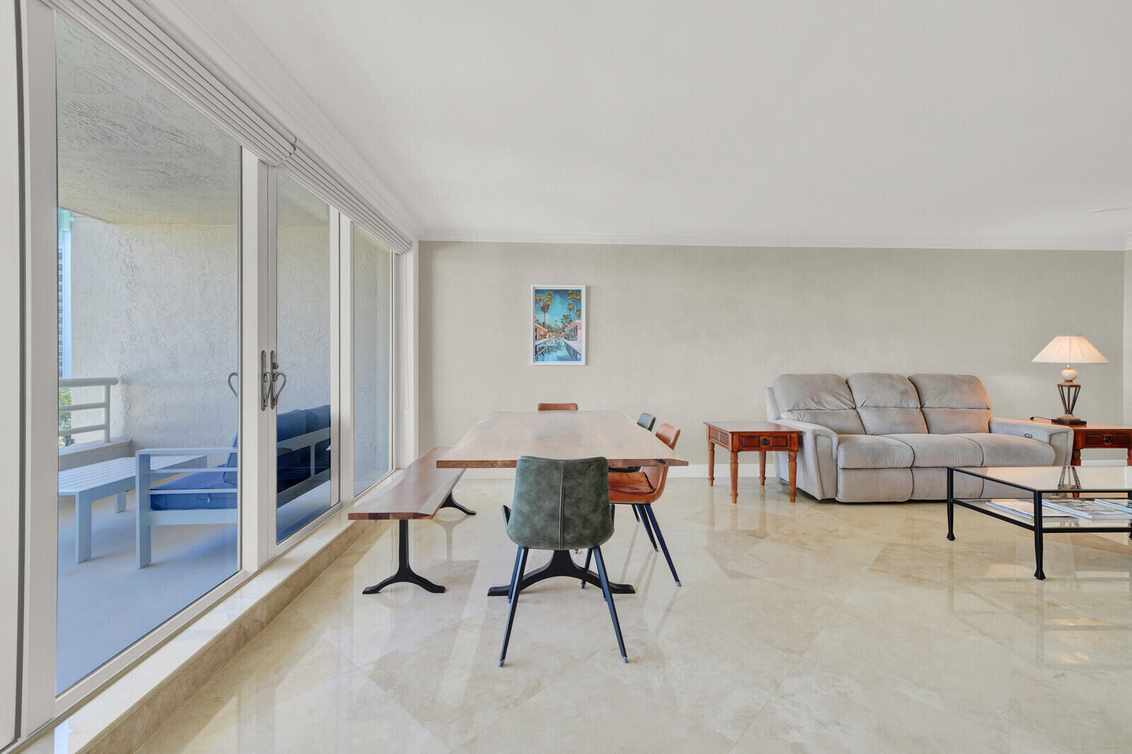 4101 North Ocean Boulevard, Unit D703 Boca Raton, FL 33431 - Photo 11 of 49 LIVING/ DINING ROOM