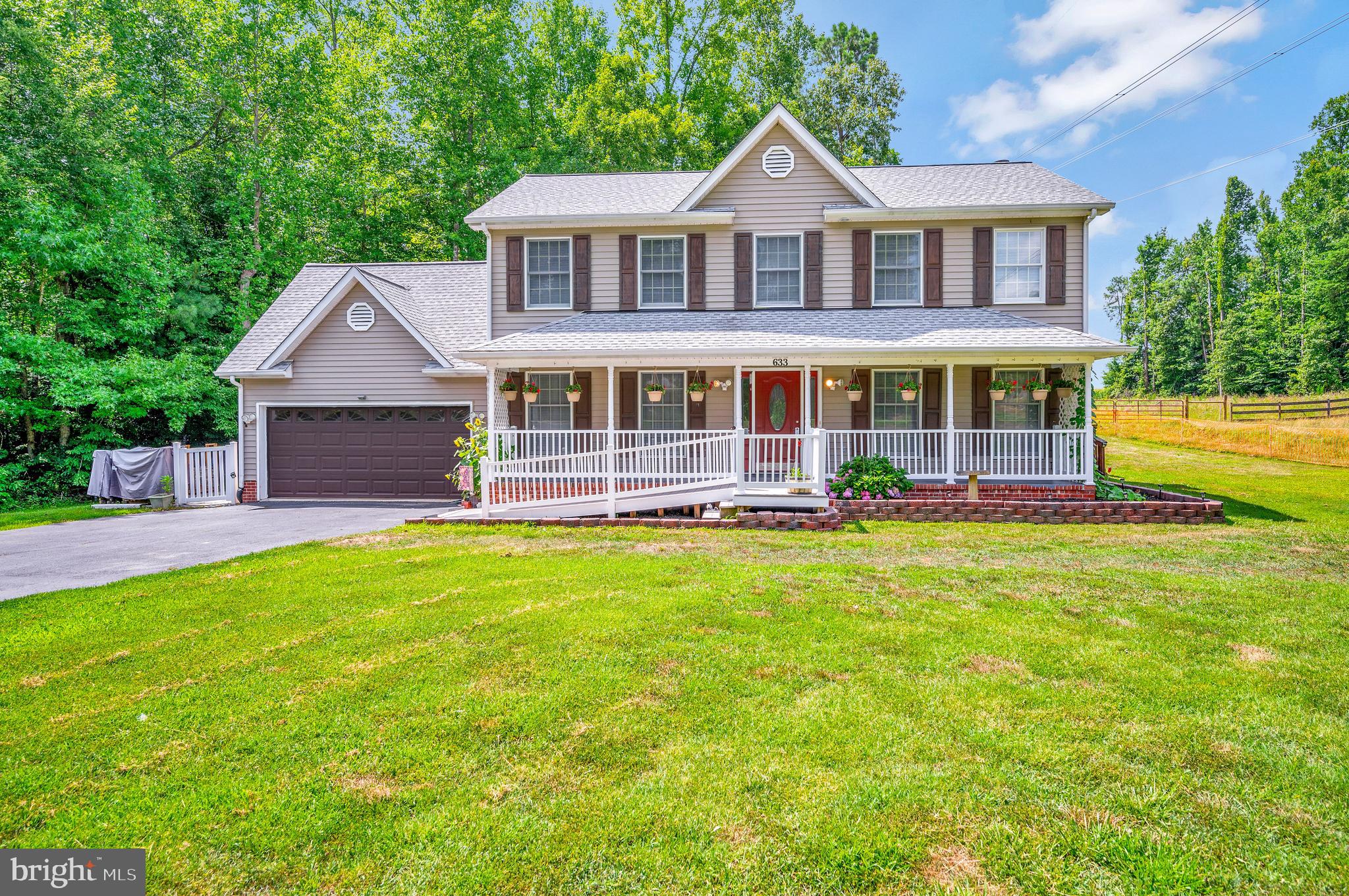 633 Welsh Drive Ruther Glen, VA 22546 - Photo 45 of 71 Front view with full front porch