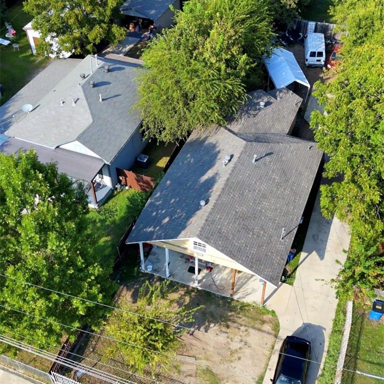 704 South Beacon Street Dallas, TX 75223 - Photo 3 of 6 an aerial view of a house with yard swimming pool and outdoor seating
