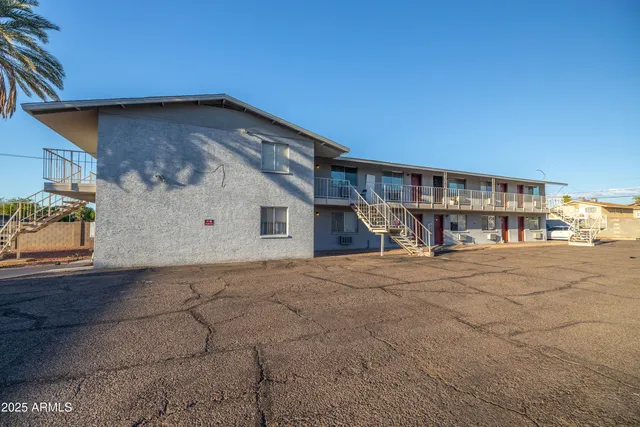 a view of a house with a patio