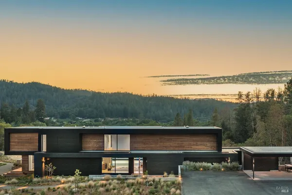 a view of lake with green space