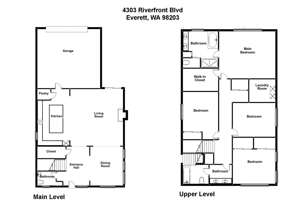 4303 Riverfront Boulevard Everett, WA 98203 - Photo 40 of 40 a picture of a floor plan