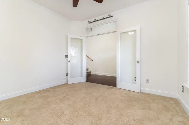 a view of an empty room