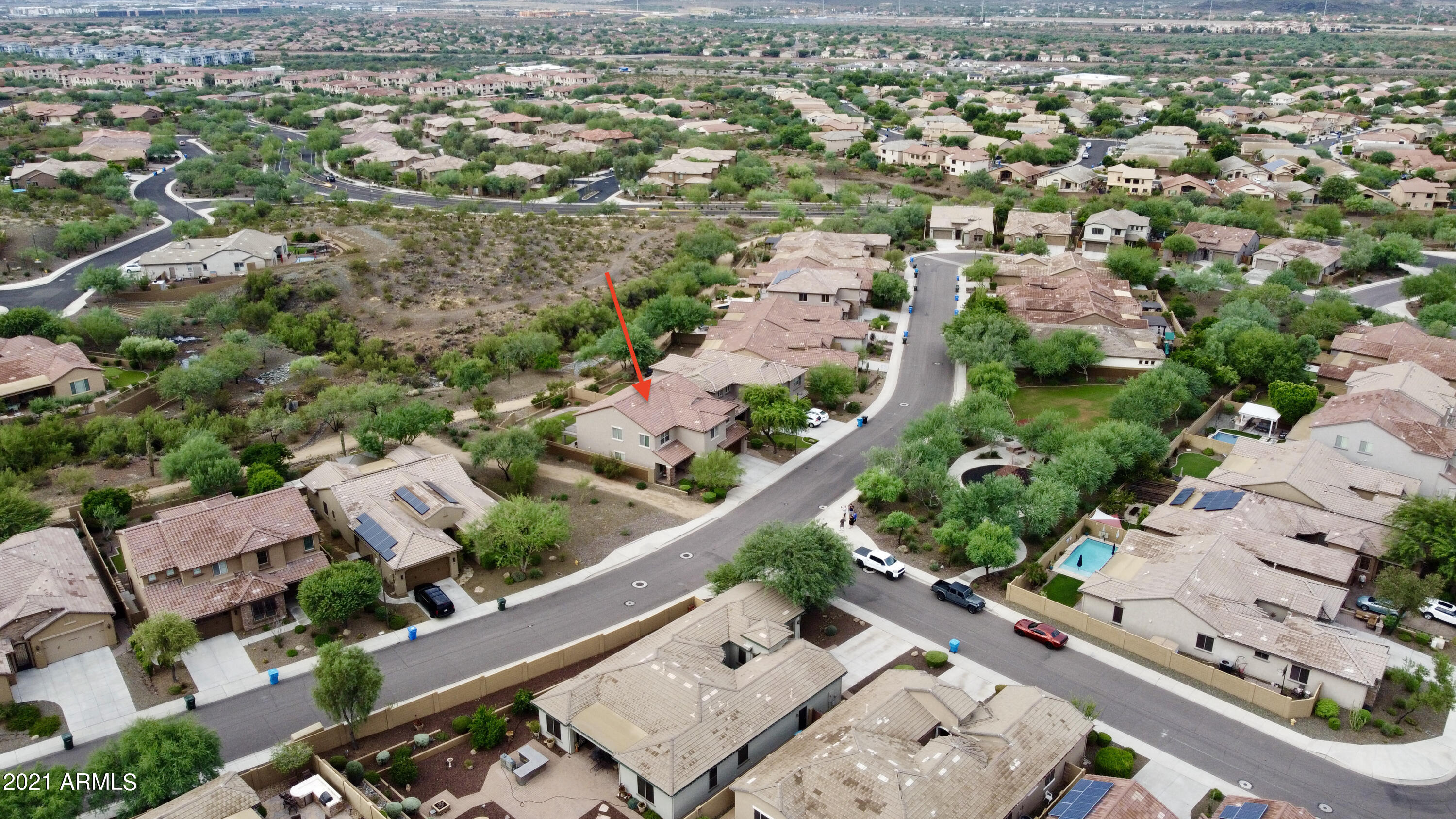 2005 West Steed Ridge Phoenix, AZ 85085 - Photo 43 of 66 an aerial view of multiple house