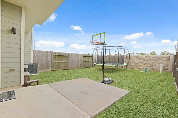 a view of a backyard with a garden