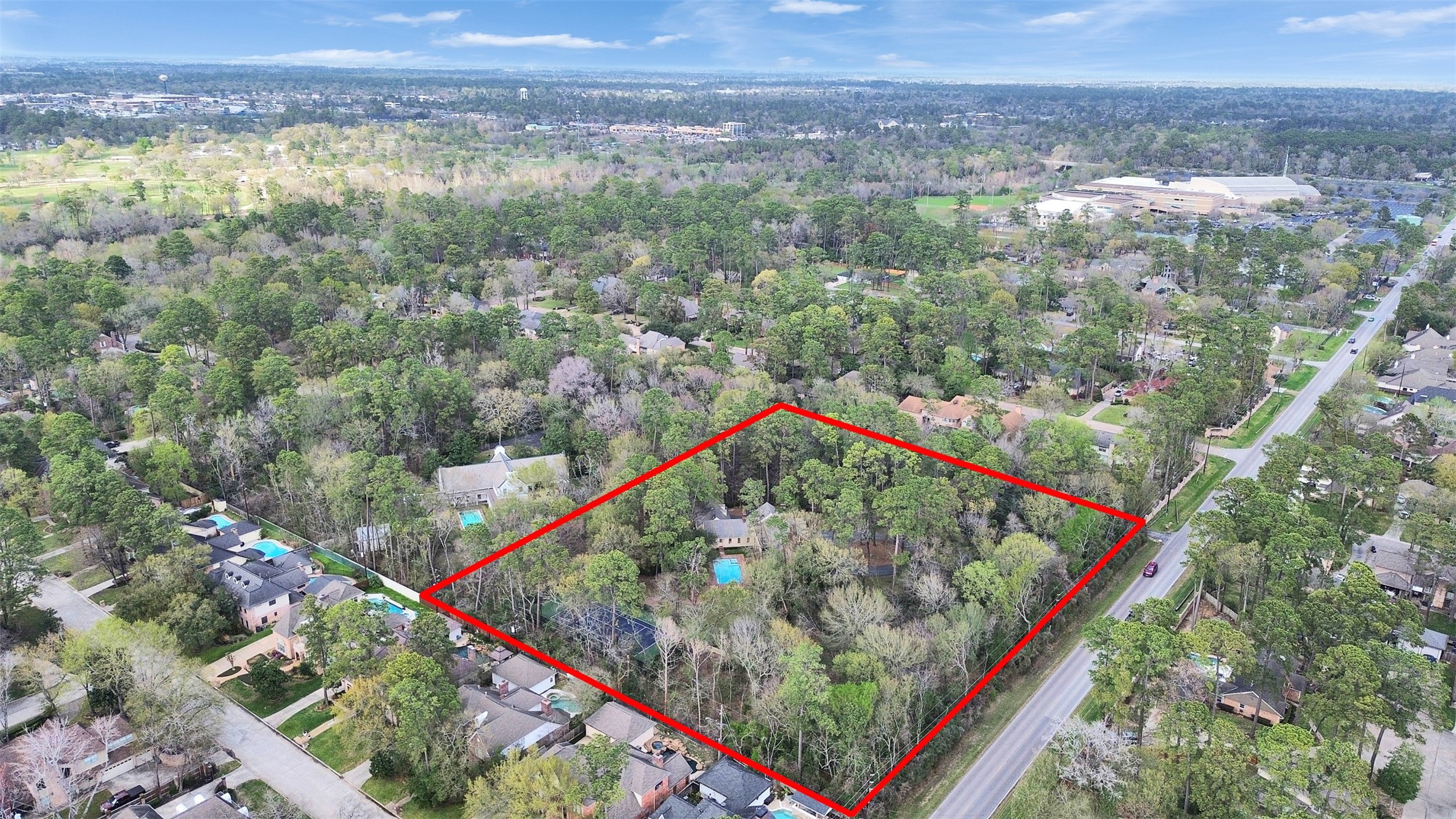 5212 Strack Road Houston, TX 77069 - Photo 40 of 42 Drone photo of the property.