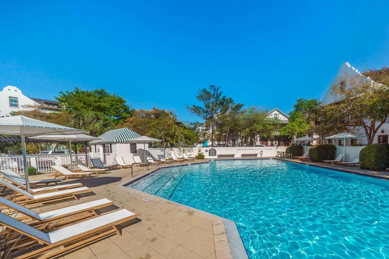 108 Georgetown Avenue, Unit 6301108E Inlet Beach, FL 32461 - Photo 26 of 28 a swimming pool with outdoor seating and yard
