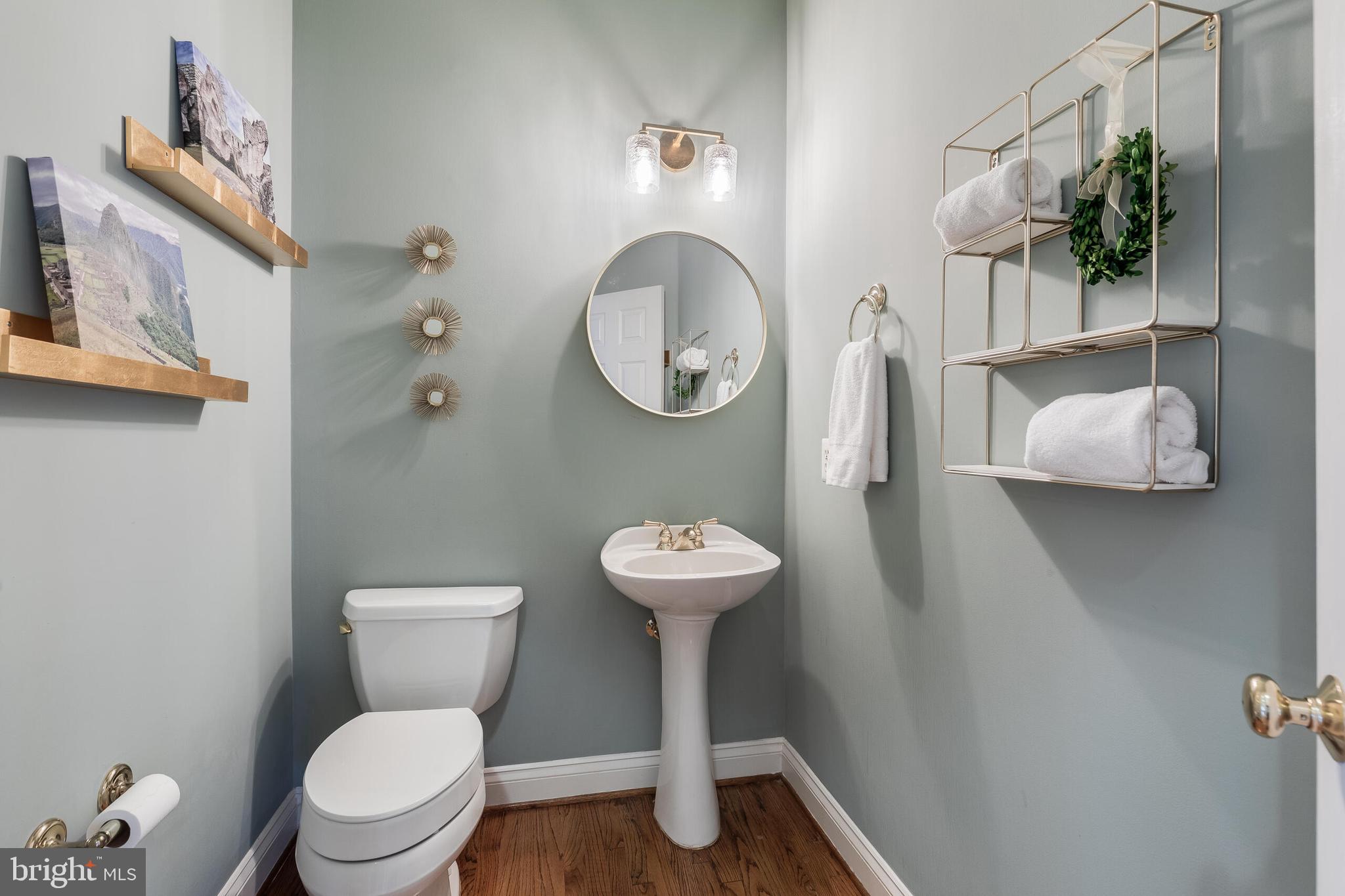1181 Hawling Place Southwest Leesburg, VA 20175 - Photo 24 of 66 a bathroom with a toilet a sink and a mirror