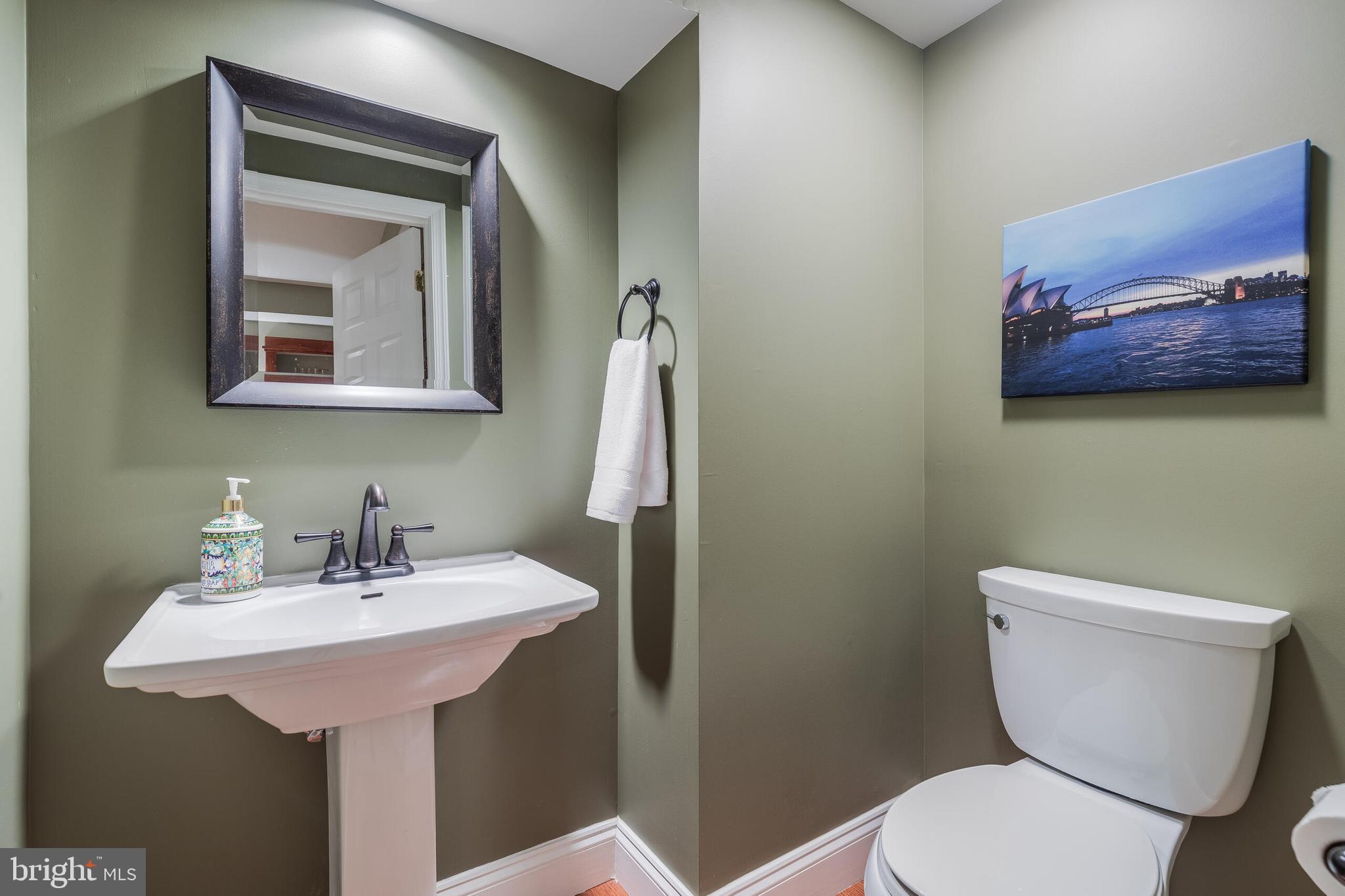 1181 Hawling Place Southwest Leesburg, VA 20175 - Photo 45 of 66 a bathroom with a toilet a sink and mirror