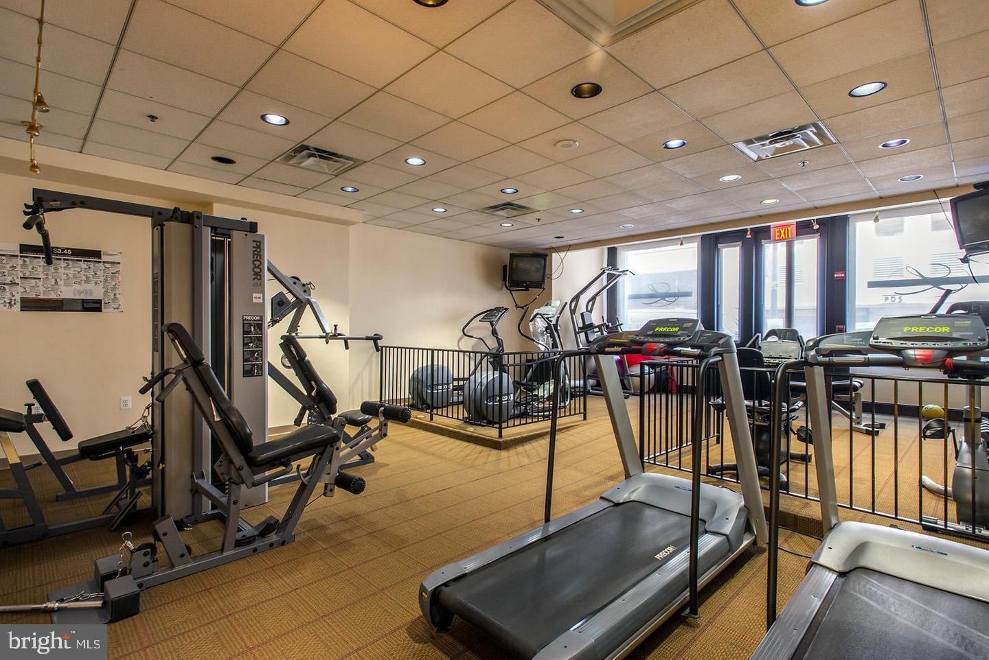 631 D Street Northwest, Unit 626 Washington, DC 20004 - Photo 15 of 19 a view of a room with gym equipment