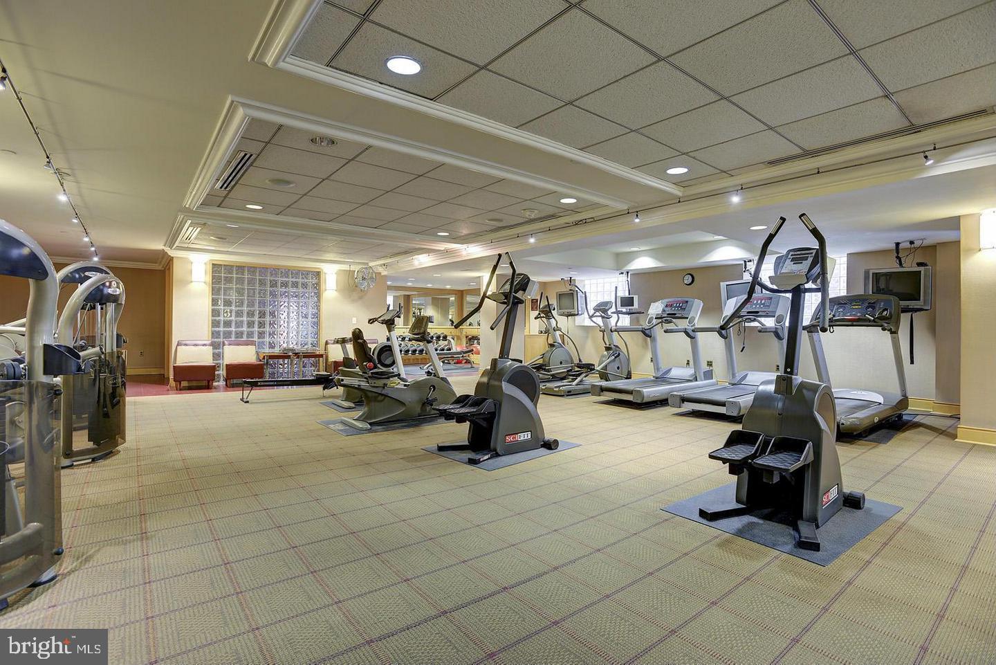 631 D Street Northwest, Unit 626 Washington, DC 20004 - Photo 16 of 19 a view of a room with gym equipment
