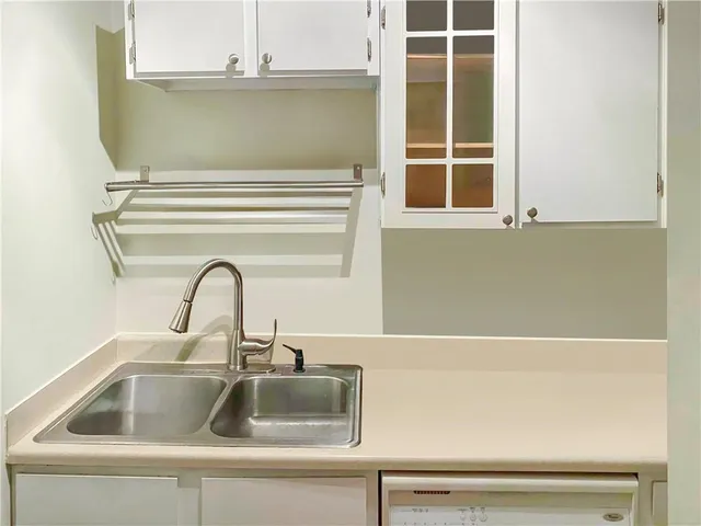 a close view of sink and tap