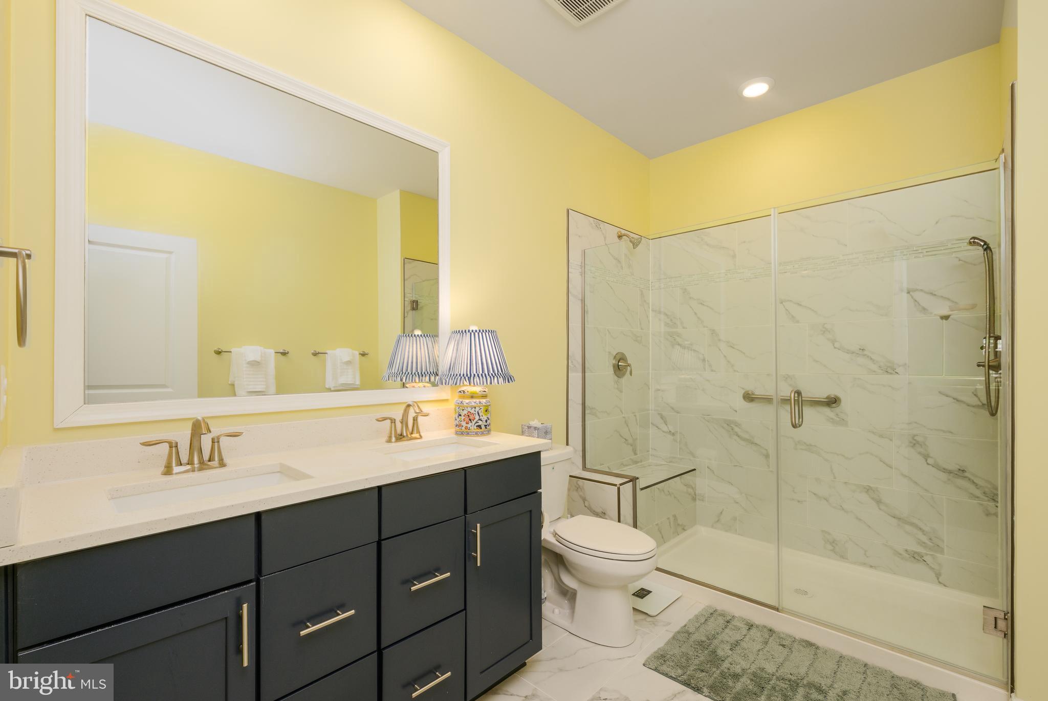 27236 18th Boulevard Millsboro, DE 19966 - Photo 15 of 43 a bathroom with a double vanity sink toilet and shower