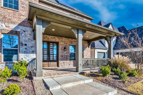 a front view of a house