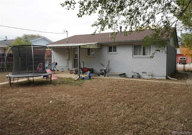 a backyard of a house