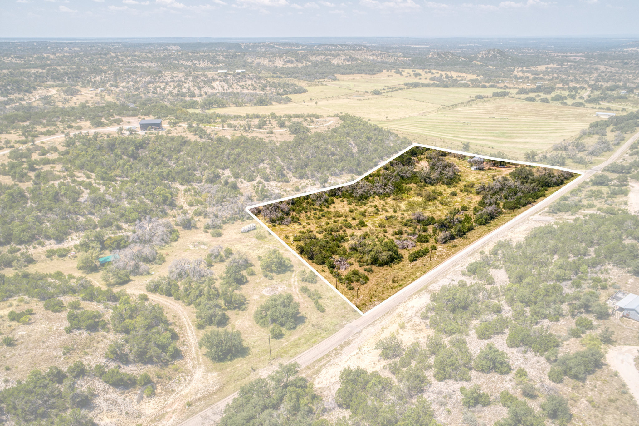 51 D S Road Fredericksburg, TX 78624 - Photo 16 of 19 View of rural area with property boundaries highlighted