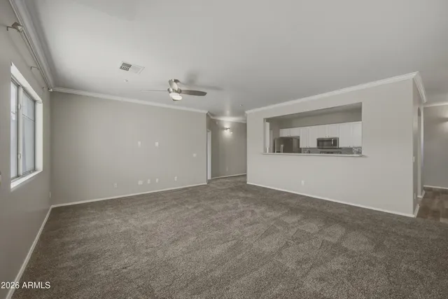 a view of hallway with closet