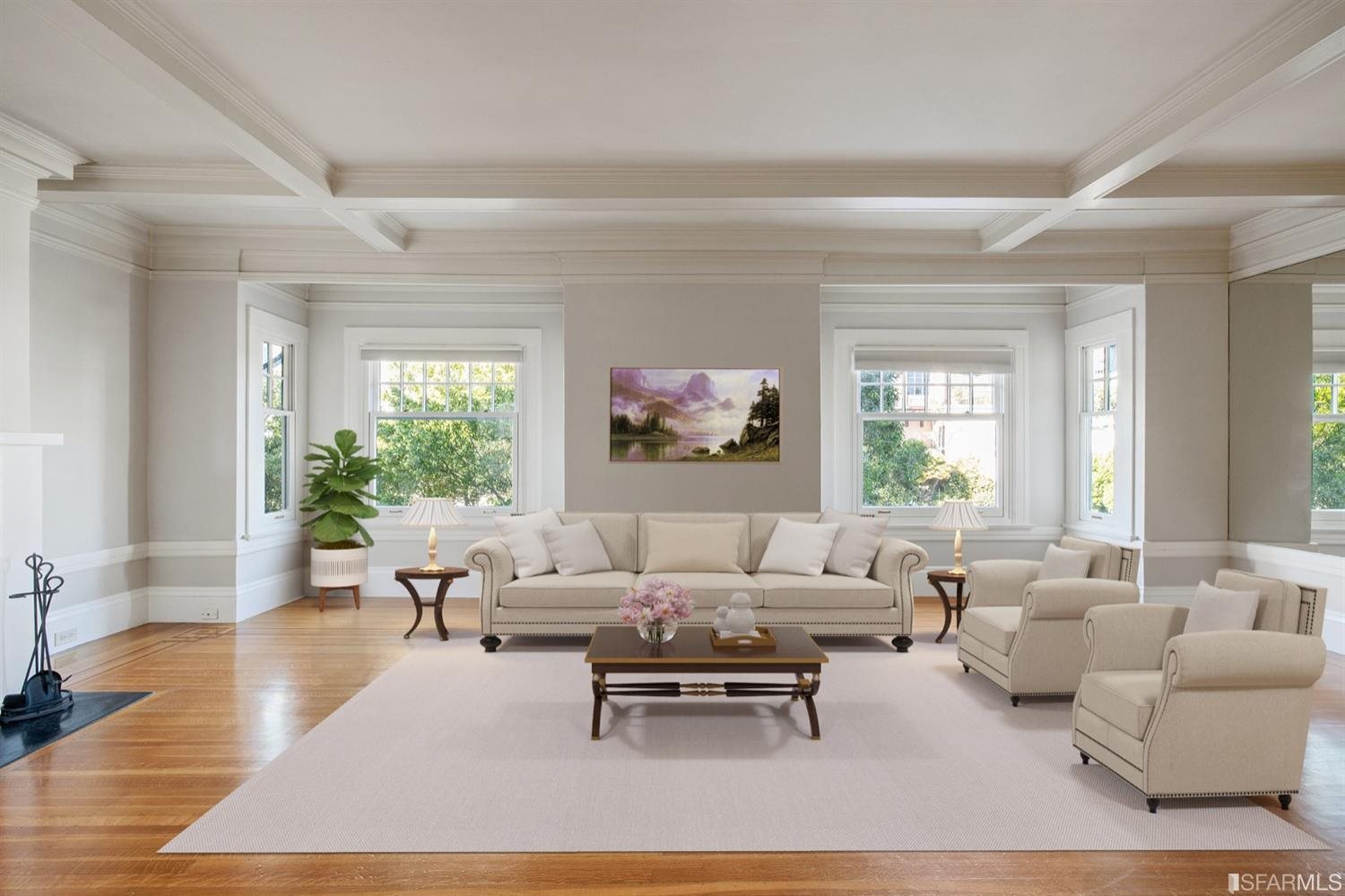 1069 Broadway San Francisco, CA 94133 - Photo 1 of 43 a living room with furniture and a large window