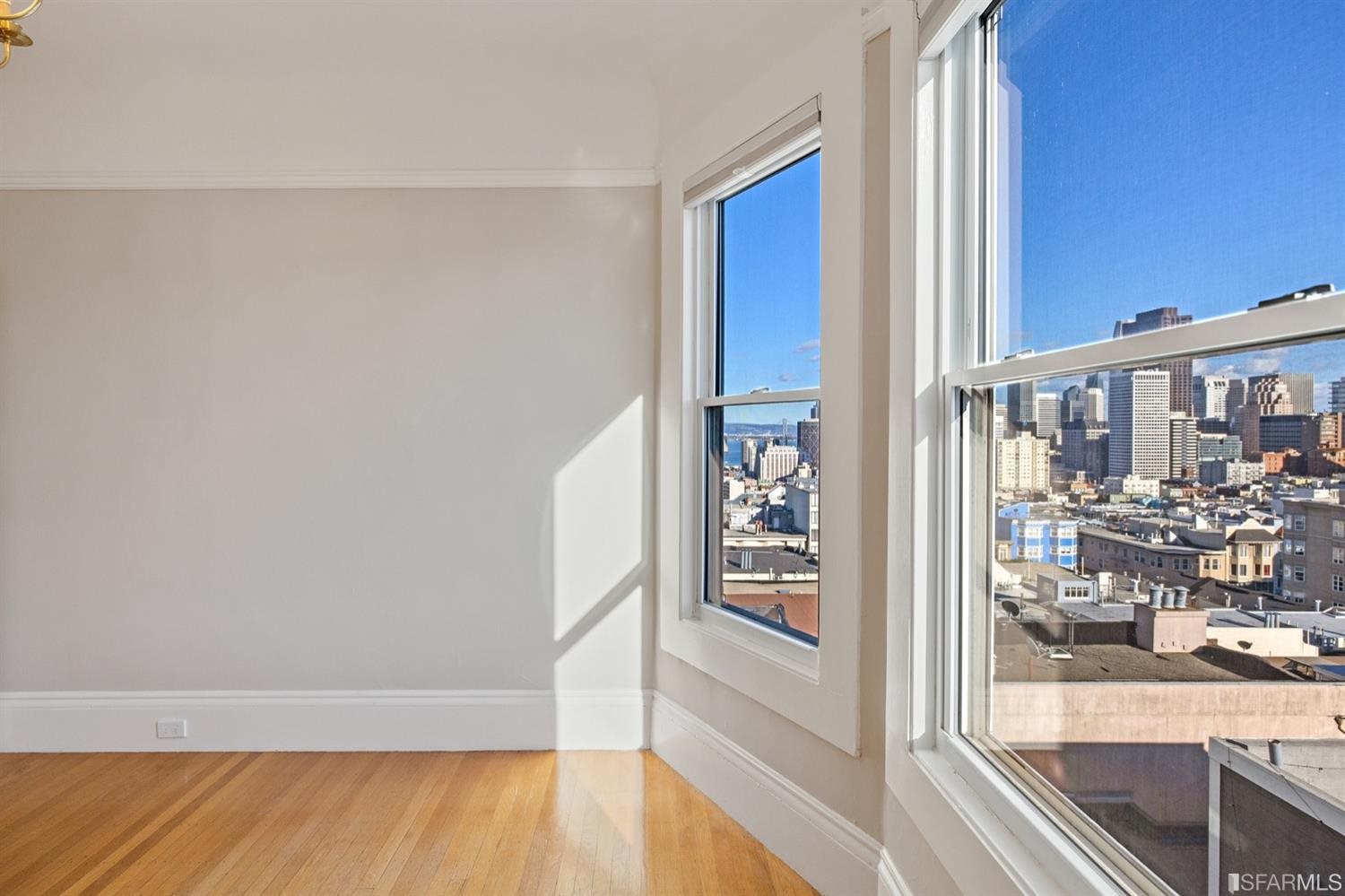 1069 Broadway San Francisco, CA 94133 - Photo 6 of 43 a view of balcony and wooden floor