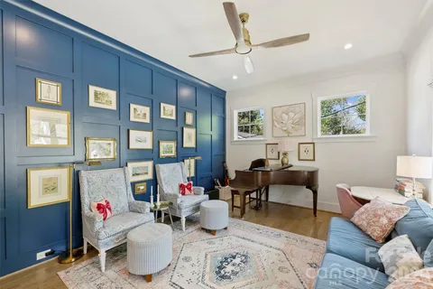 a living room with furniture or couch and a window
