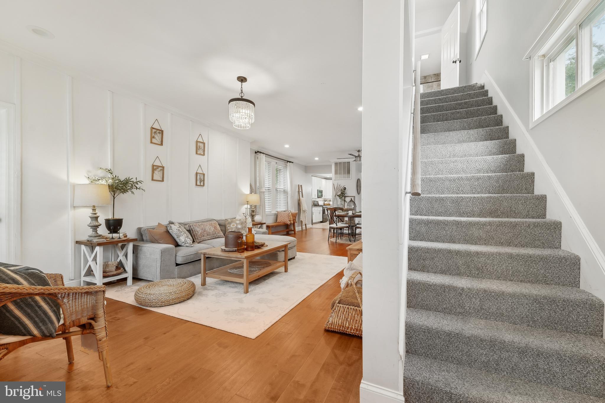4124 Hamilton Avenue Baltimore, MD 21206 - Photo 8 of 41 a living room with furniture and stairs