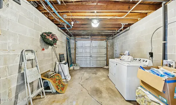 a view of storage and utility room