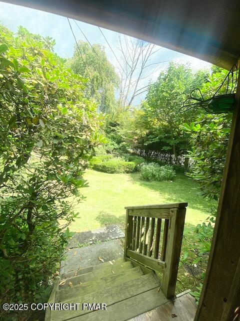 1153 Milford Road Dingmans Ferry, PA 18328 - Photo 21 of 50 a view of swimming pool from a balcony
