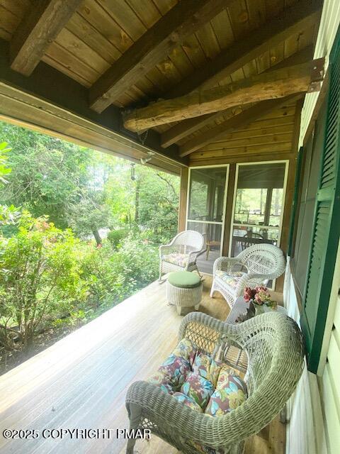 1153 Milford Road Dingmans Ferry, PA 18328 - Photo 23 of 50 a outdoor dining space with a table and chairs