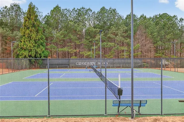 a view of a tennis court