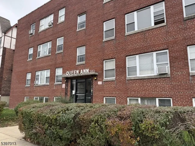 a front view of a building