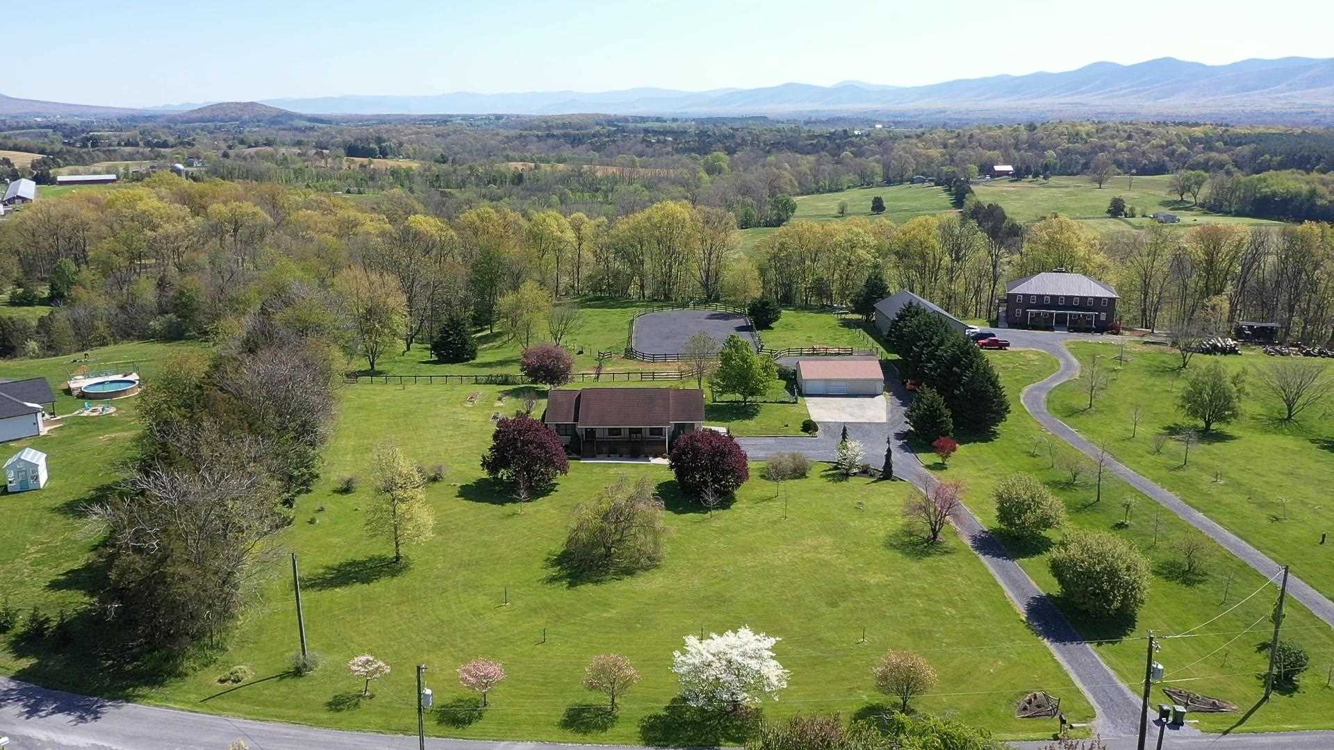 8455 East Timber Ridge Road Mount Crawford, VA 22841 - Photo 62 of 62 an aerial view of a house with a garden