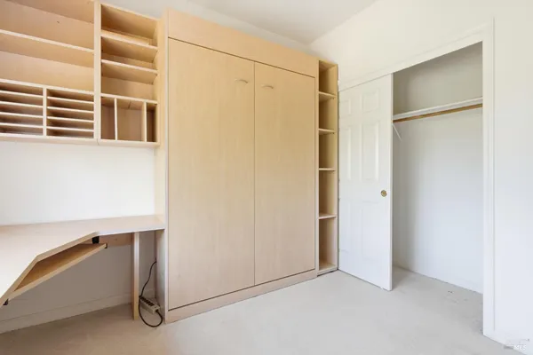 a view of closet area