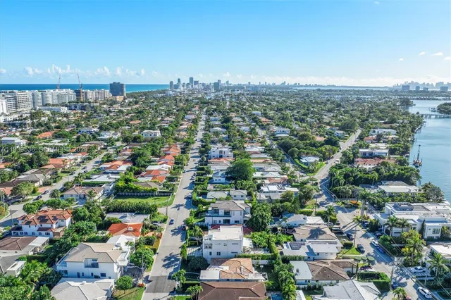an aerial view of multiple house