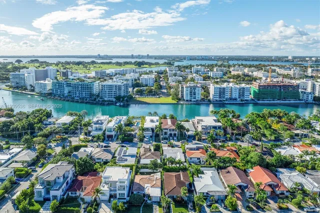 a view of a city with tall buildings