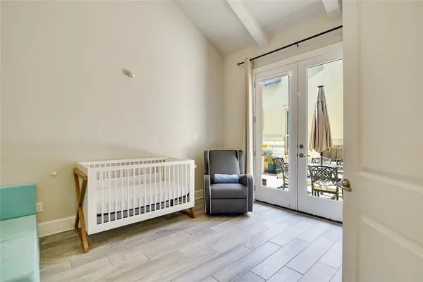 a view of a room with toys and a window
