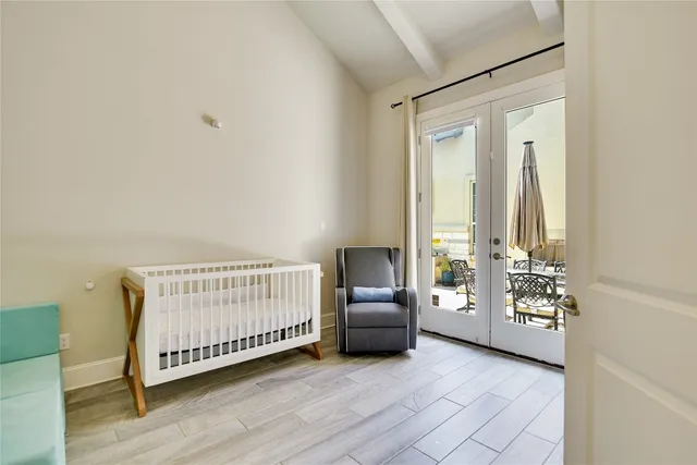 a view of a room with toys and a window