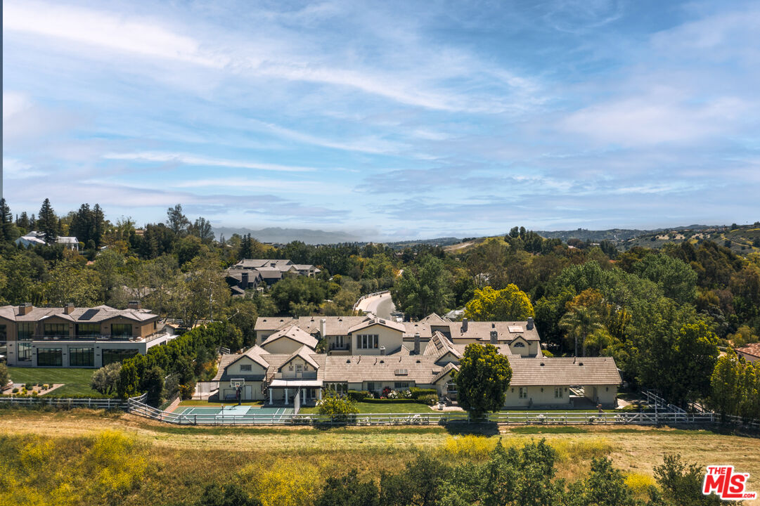 a view of a lake with houses