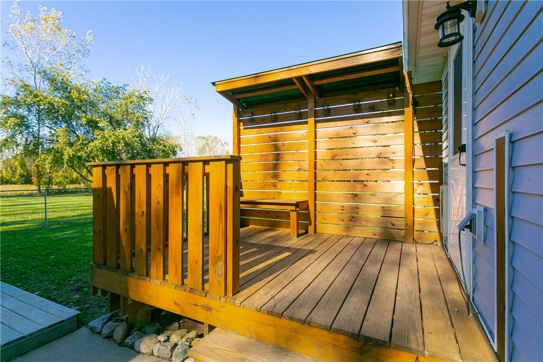 3082 Groth Road Murray, NY 14470 - Photo 36 of 44 Back Deck with Privacy Wall!
