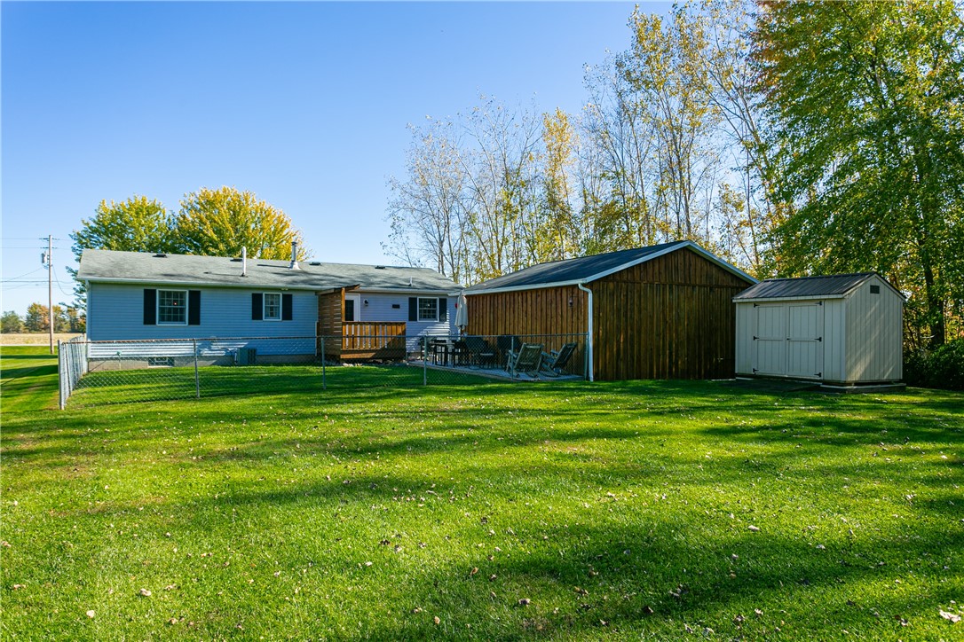 3082 Groth Road Murray, NY 14470 - Photo 44 of 44 Partially Fenced in Yard and Additional Shed for S