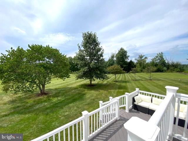 320 Kennard Road Perkasie, PA 18944 - Photo 6 of 29 a view of a wooden deck and a yard