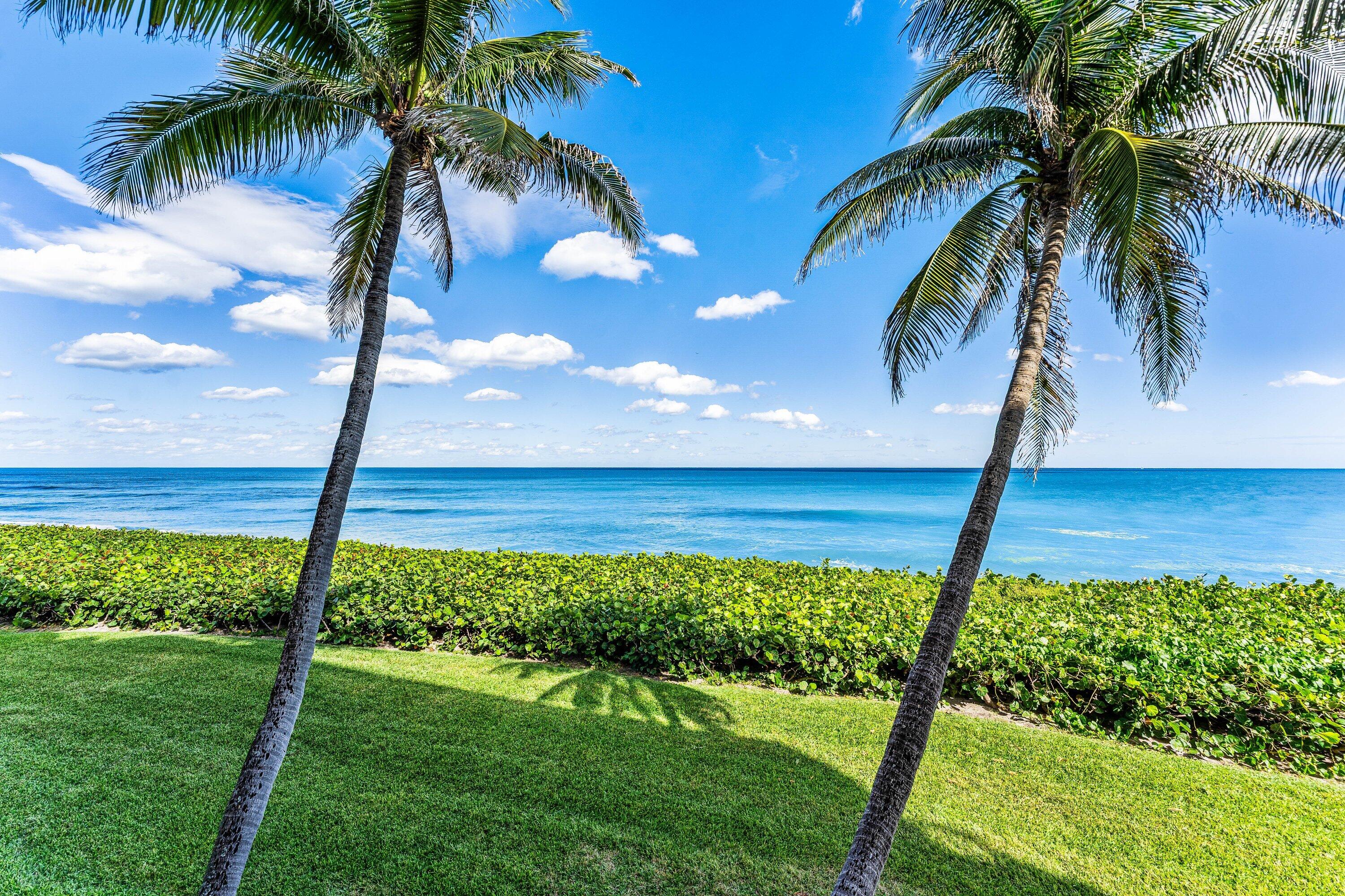 3170 South Ocean Boulevard, Unit S302 Palm Beach, FL 33480 - Photo 10 of 34 a view of a yard and front view of a house