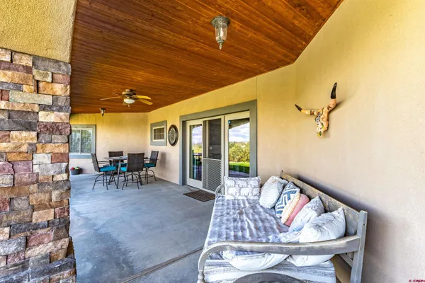 a view of outdoor seating