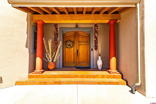 a front view of a house